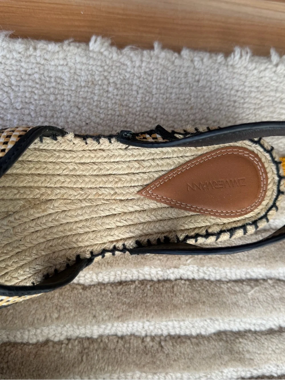 ZIMMERMAN Prisma raffia espadrille sandals